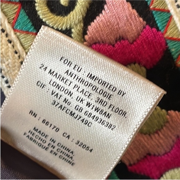 Anthropology Elevenses Satsuma Embroidered Coat Rare - Picture 14 of 15